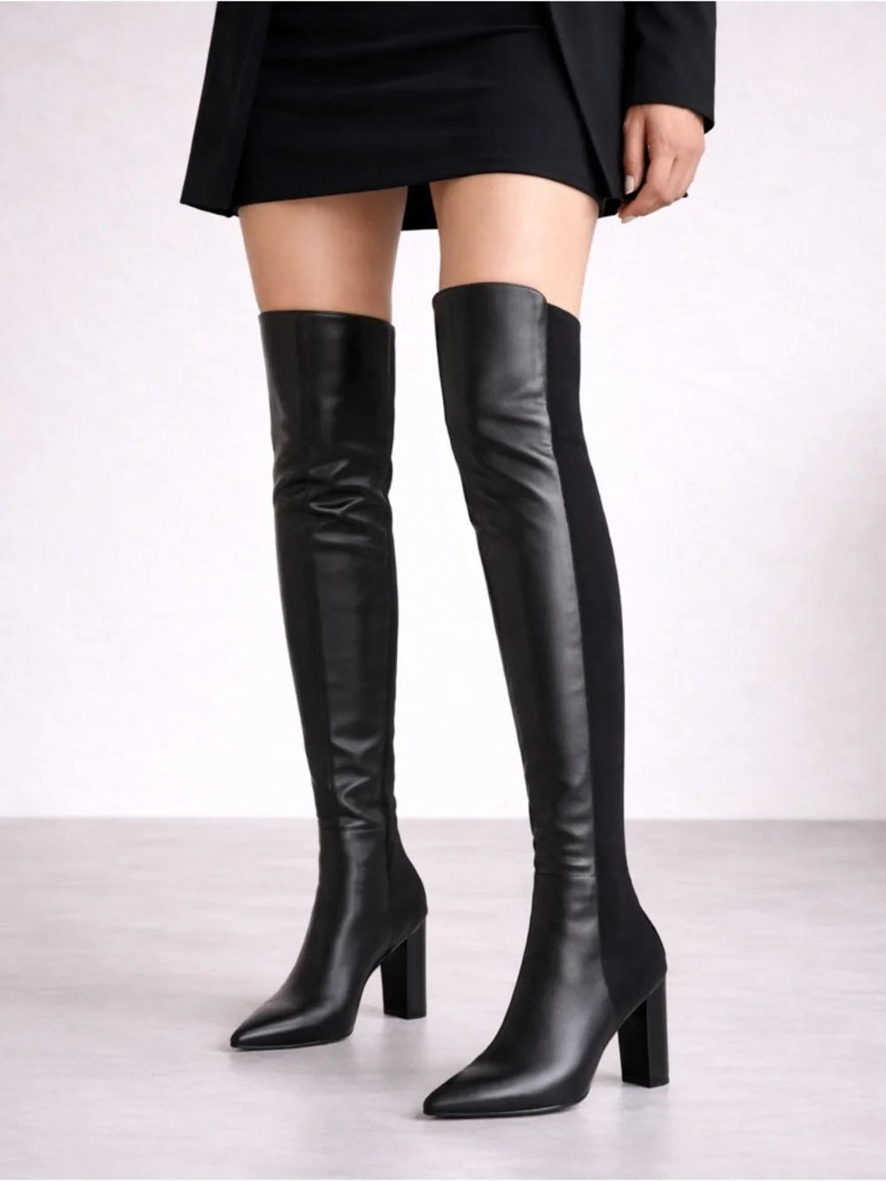 STUART WEITZMAN‎ LINSI OVER THE KNEE BOOT IN BLACK OFF SIZE L-10 R-9.5